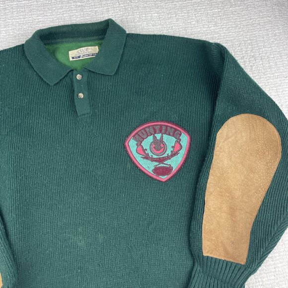 Vintage Club International Mens Size S Sweater Duck Hunting Club Grandpa *Read* - Picture 2 of 16